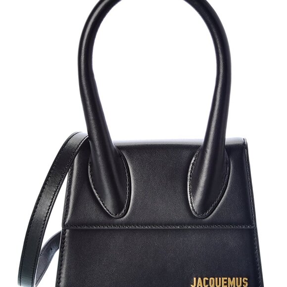 Jacquemus Le Chiquito Moyen Leather Clutch, Black, Brand New w Tags, Authentic - Picture 1 of 6